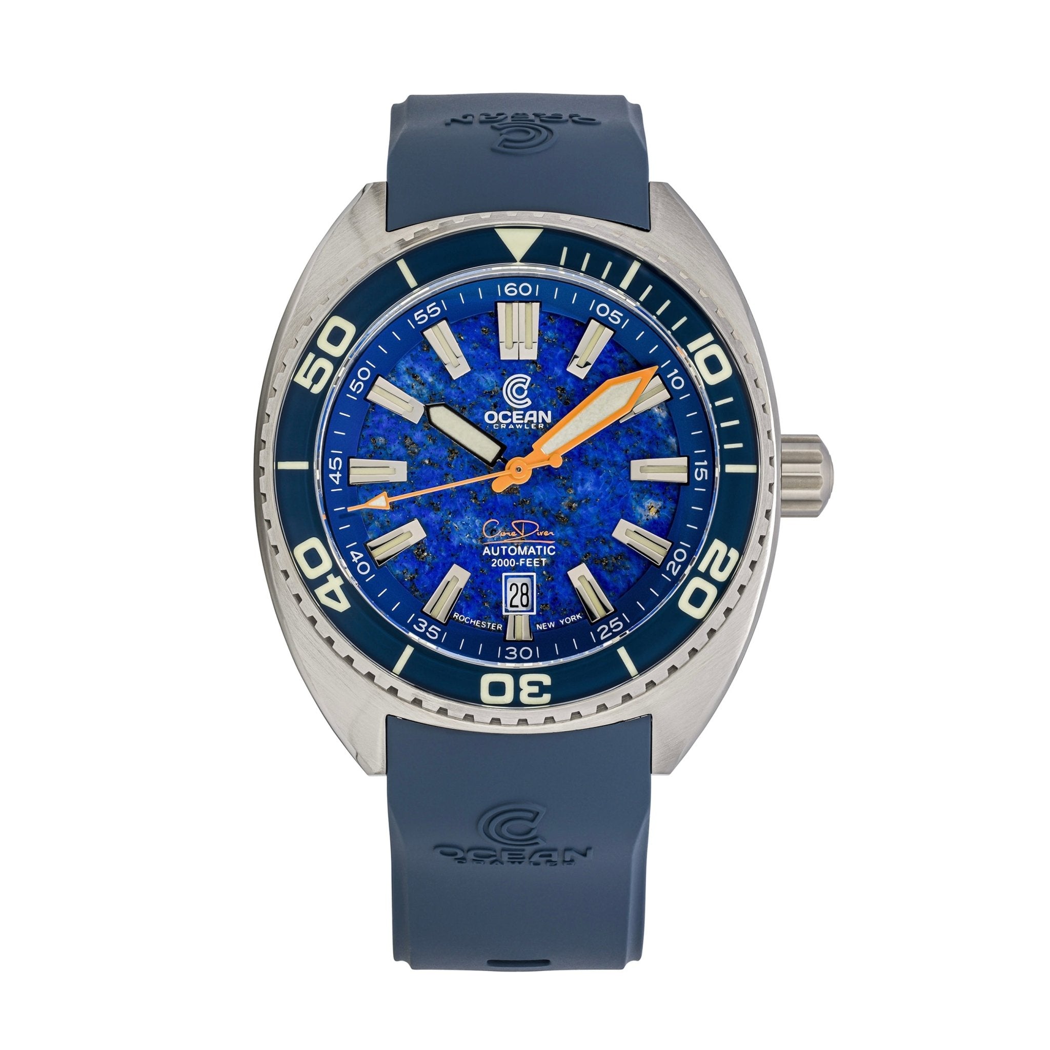 Core Diver - Lapis Lazuli Edition - 2 Straps Included! - Ocean Crawler Watch Co.