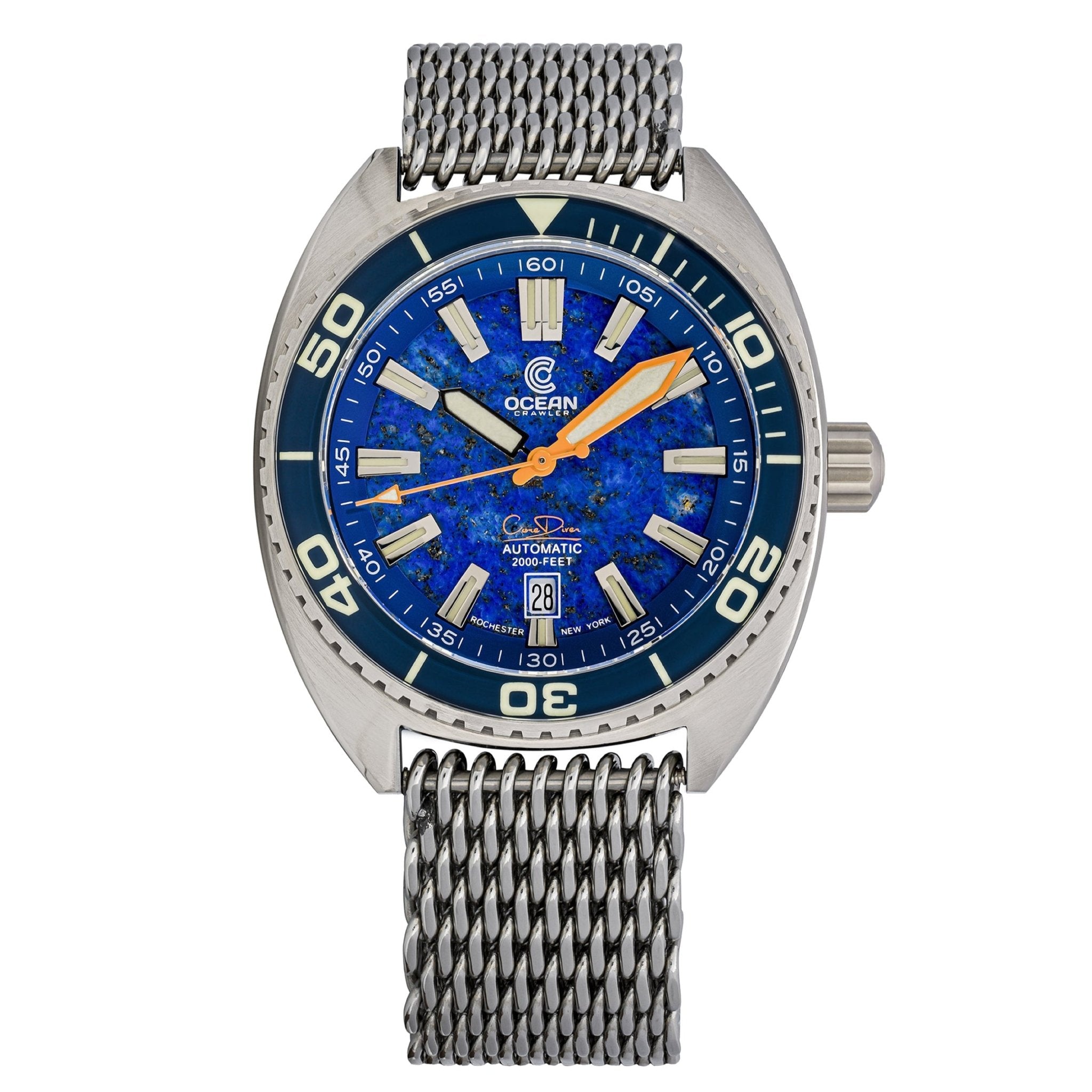 Core Diver - Lapis Lazuli Edition - 2 Straps Included! - Ocean Crawler Watch Co.