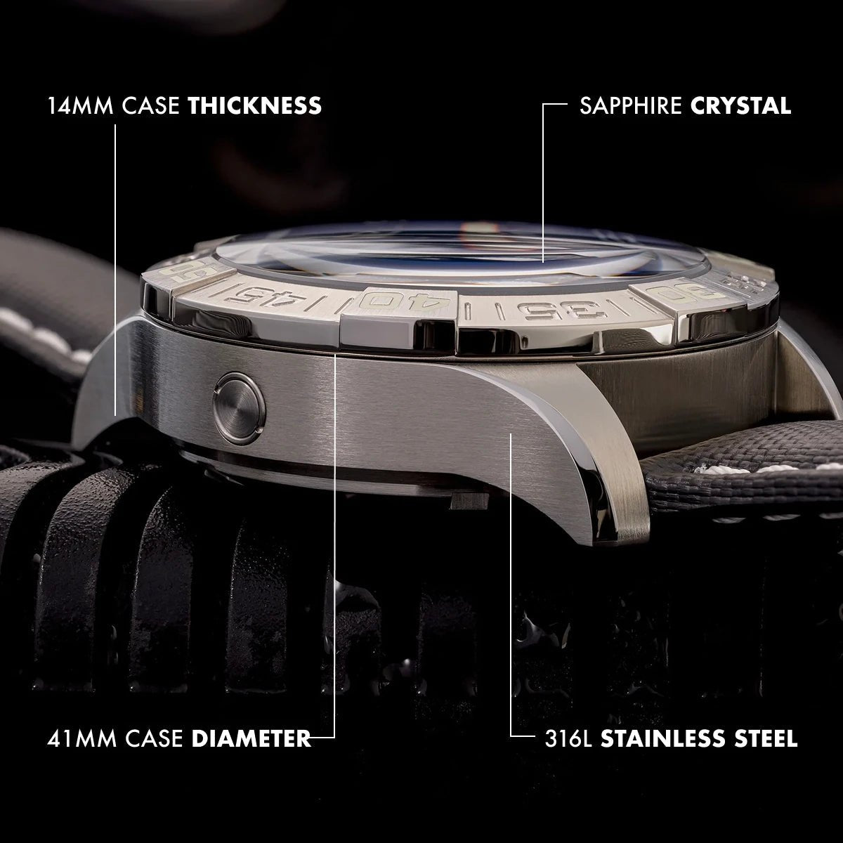 Dream Diver - Polar Ice Meteorite - Ocean Crawler Watch Co.