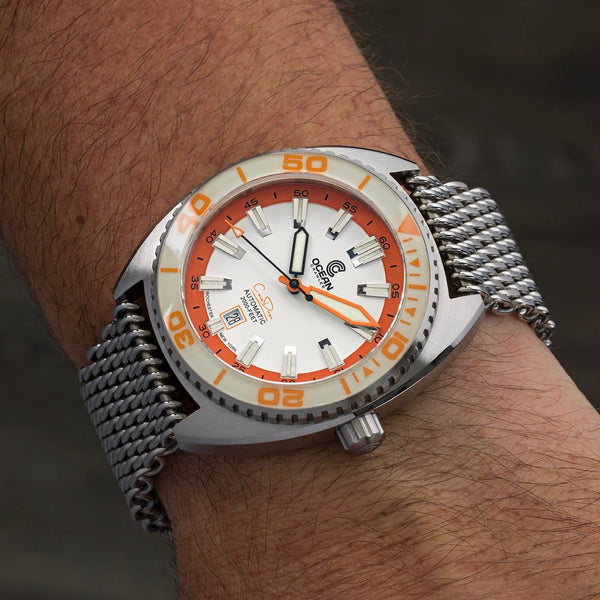Core Diver - Spring Time - Full Lume Orange - 2 Straps Included