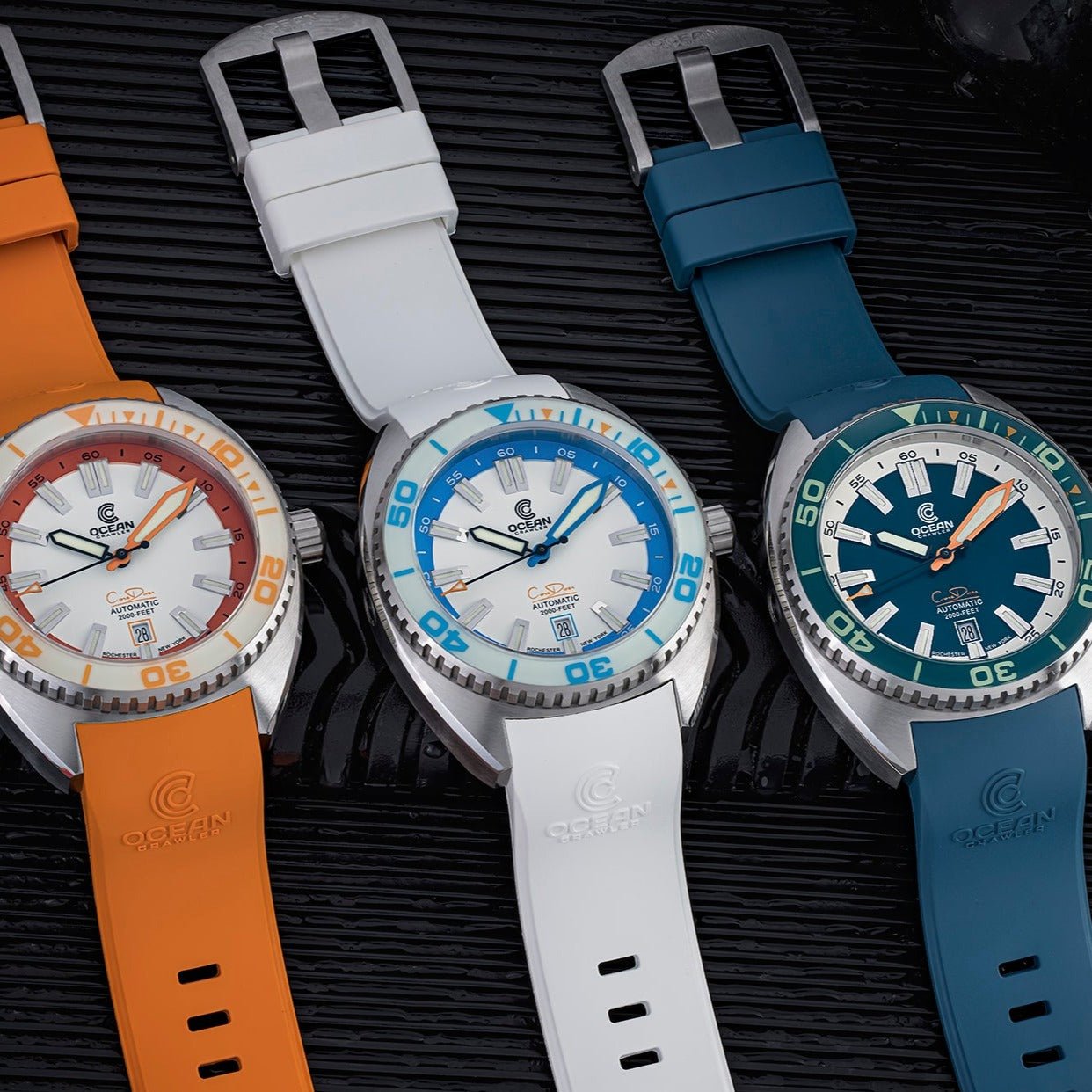 Ocean Crawler Core Diver - Spring Time 2024 - Turtle Blue - Ocean Crawler Watch Co.