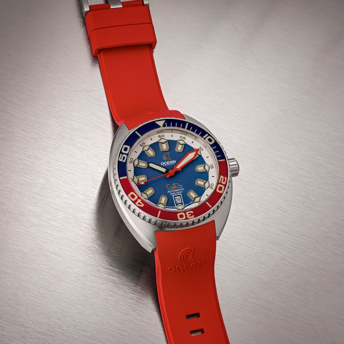 Ocean Crawler Core Diver - The Patriot - Ocean Crawler Watch Co.