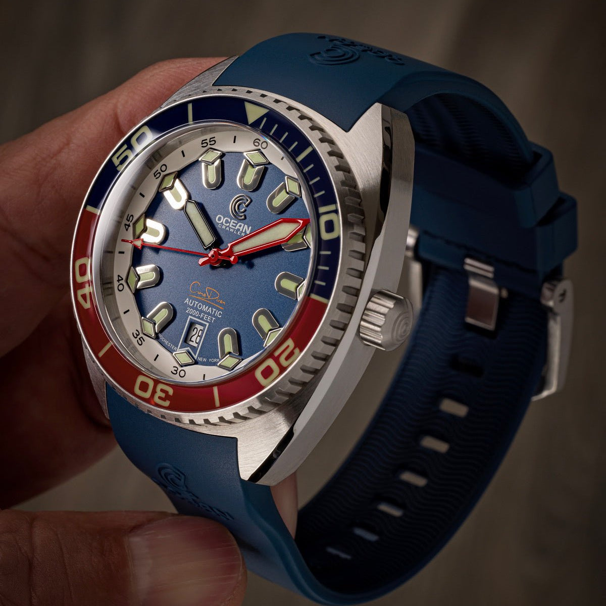 Ocean Crawler Core Diver - The Patriot - Ocean Crawler Watch Co.