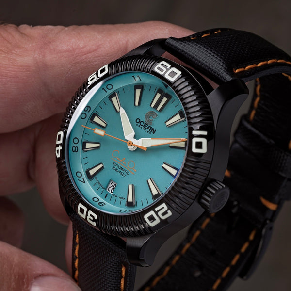 Crawler One - Aqua - DLC – Ocean Crawler Watch Co.