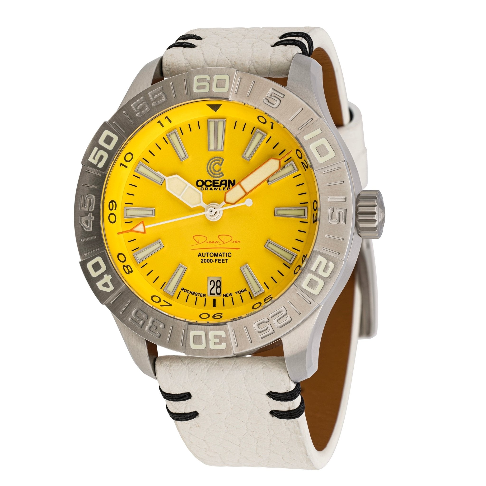 Ocean Crawler Dream Diver 2025 - Yellow - Ocean Crawler Watch Co.