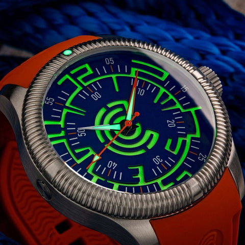 Lume Rush Diver v2 - Blue - Ocean Crawler Watch Co.