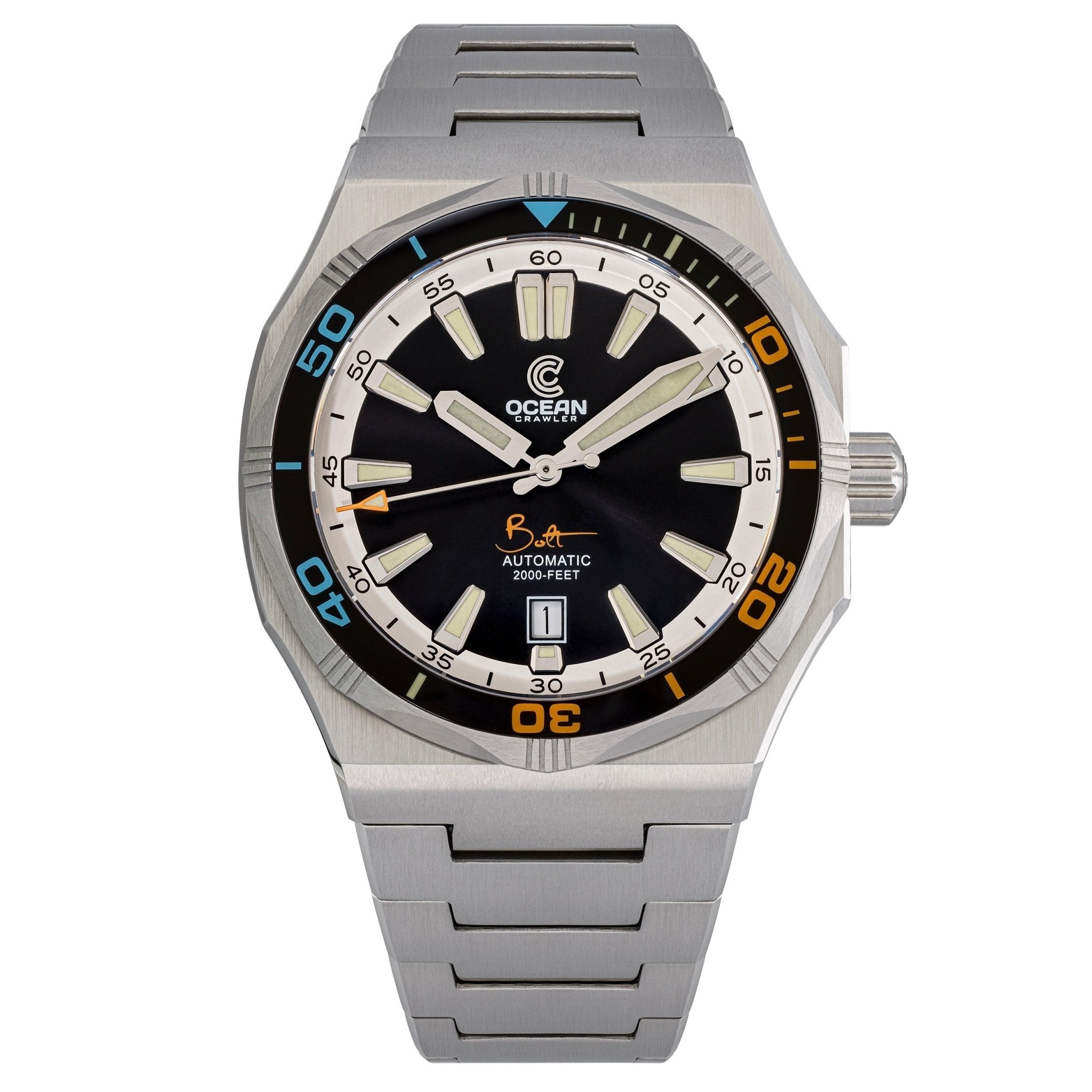 Ocean Crawler Bolt - Black - Preorder - Ocean Crawler Watch Co.