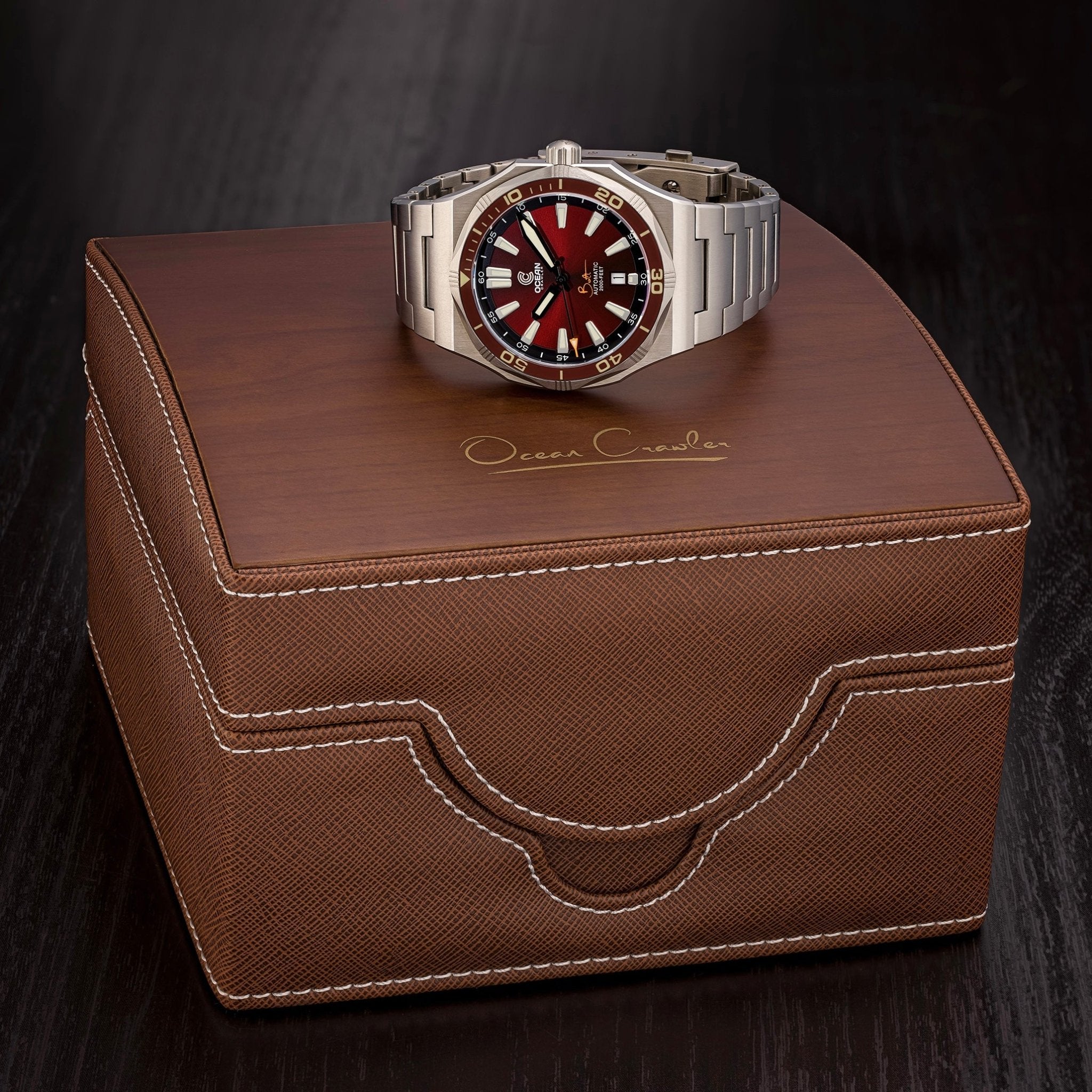 Ocean Crawler Bolt - Red - Preorder - Ocean Crawler Watch Co.