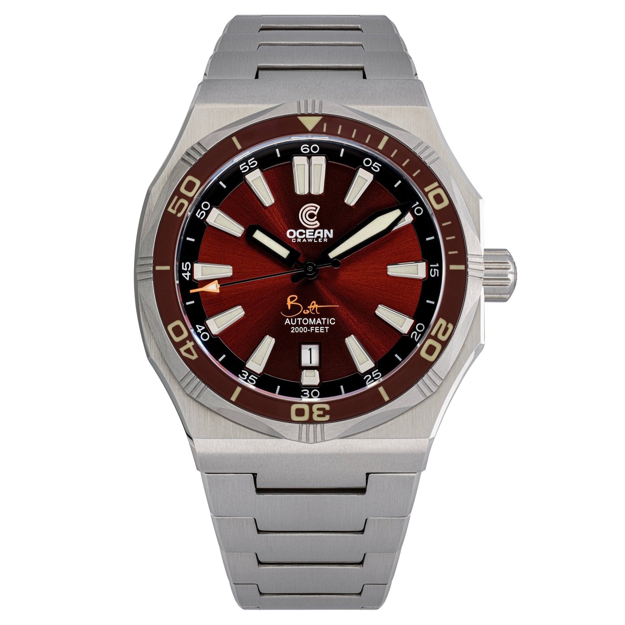 Ocean Crawler Bolt - Red - Preorder - Ocean Crawler Watch Co.