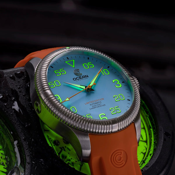 Ocean crawler deals champion diver