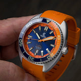 Ocean Crawler Core Diver 2024 - Blue/Orange - Ocean Crawler Watch Co.