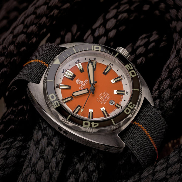 Ocean Crawler Core Diver V3 - Orange Dial – Ocean Crawler Watch Co.