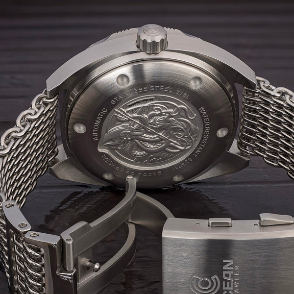 Ocean Crawler Core Diver - Fordite - Unique piece - Mystery dial