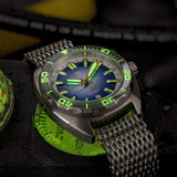 Ocean Crawler Core Diver - Silver/Gradient Blue V3 - Preorder - Ocean Crawler Watch Co.