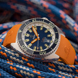 Ocean Crawler Core Diver - Tapisserie dial - Blue - Ocean Crawler Watch Co.