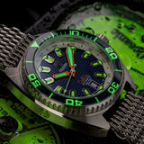 Ocean Crawler Core Diver - Tapisserie dial - Blue - Ocean Crawler Watch Co.