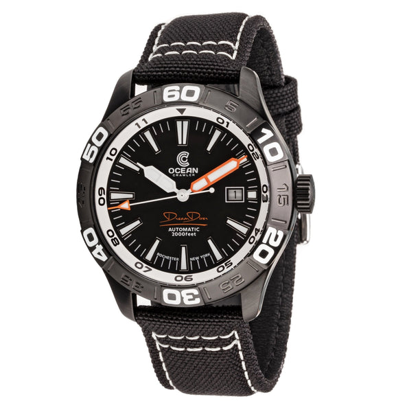 Ocean Crawler Dream Diver - Black DLC – Ocean Crawler Watch Co.