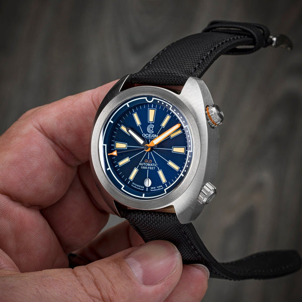 Ocean Crawler Great Lakes Diver V3 - Blue – Ocean Crawler Watch Co.