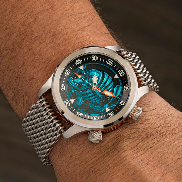 Ocean Crawler Piranha - Blue/Black – Ocean Crawler Watch Co.