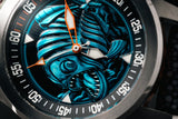 Ocean Crawler Piranha - Blue/Orange - Prototype - Ocean Crawler Watch Co.