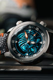 Ocean Crawler Piranha - Blue/Orange - Prototype - Ocean Crawler Watch Co.