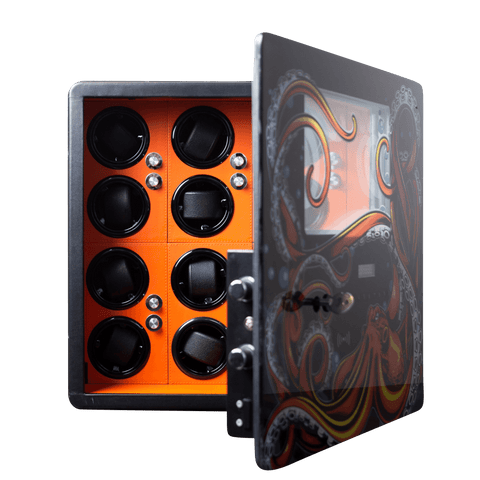 The Kraken - 12 piece Watch Winder Safe by Ocean Crawler - Ocean Crawler Watch Co.
