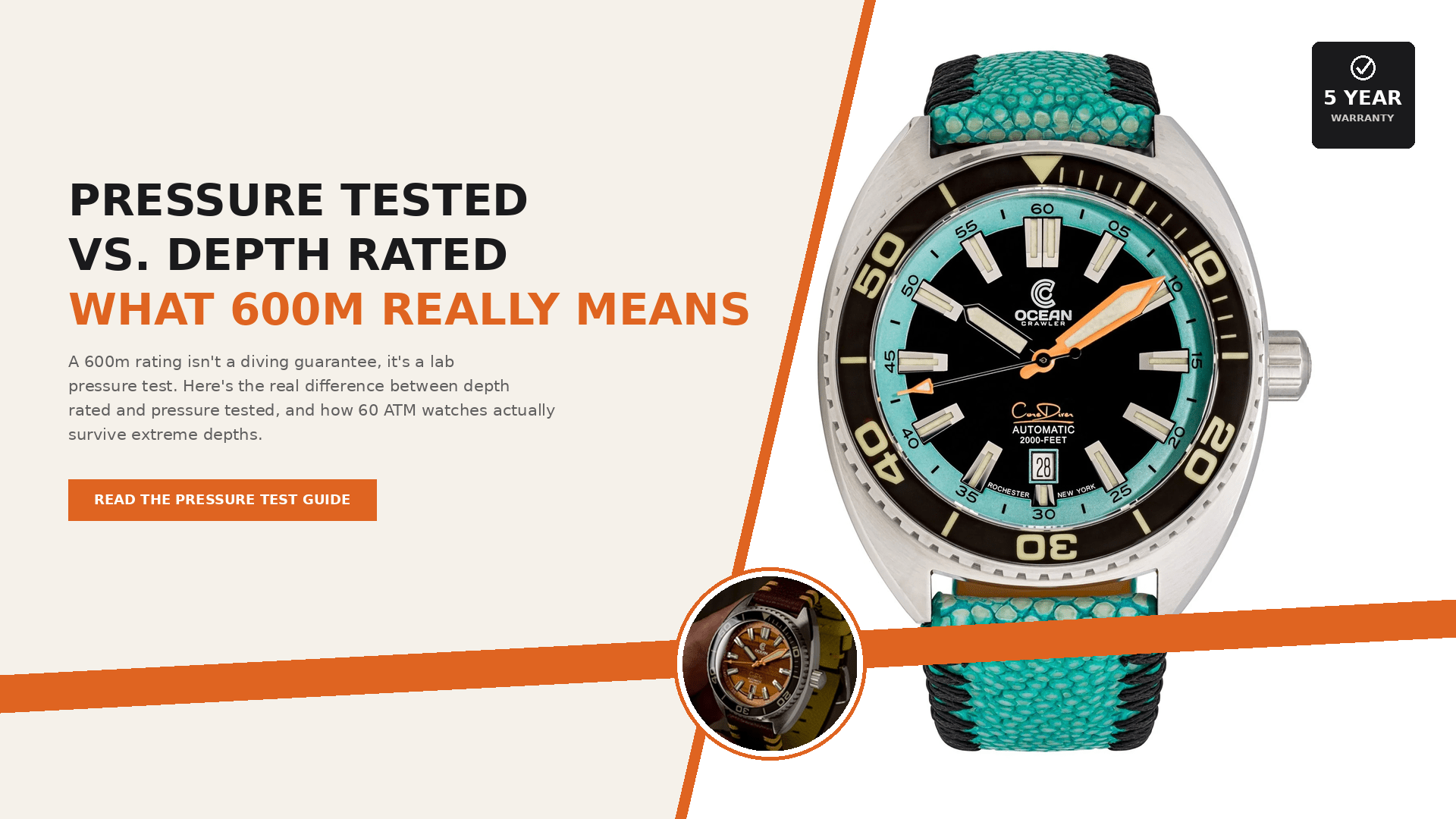 Pressure Tested Vs. Depth Rated: What 600m Really Means Dive Watch Pressure Test