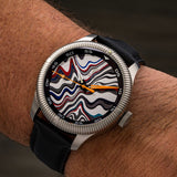 Champion Diver - Fordite - Unique Piece - American Grit - Ocean Crawler Watch Co.