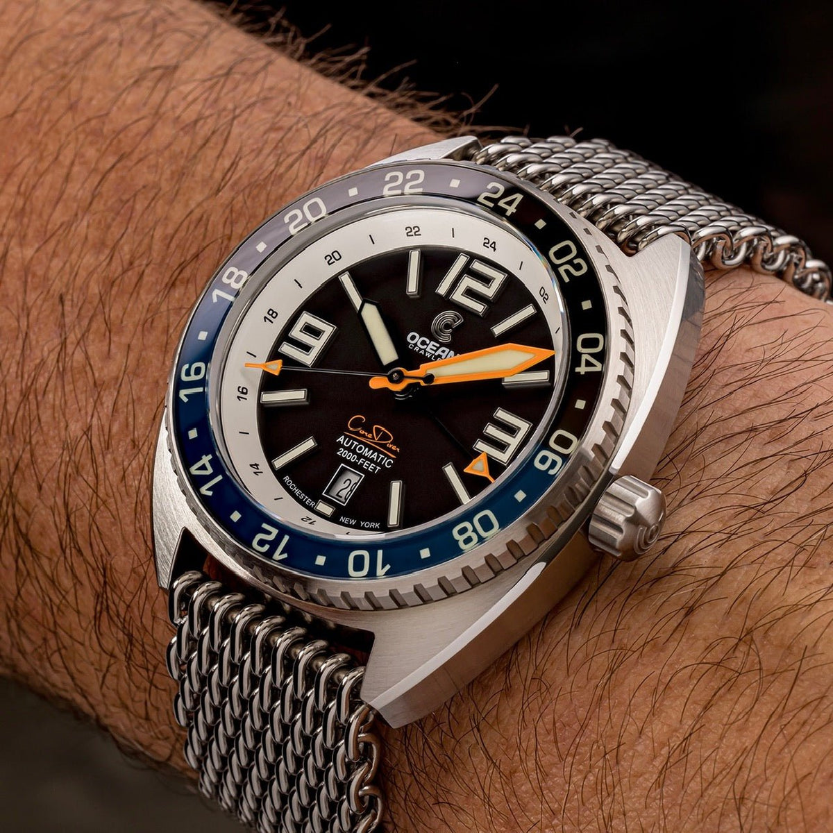 Core Diver GMT – Swiss Automatic - Blue/Black