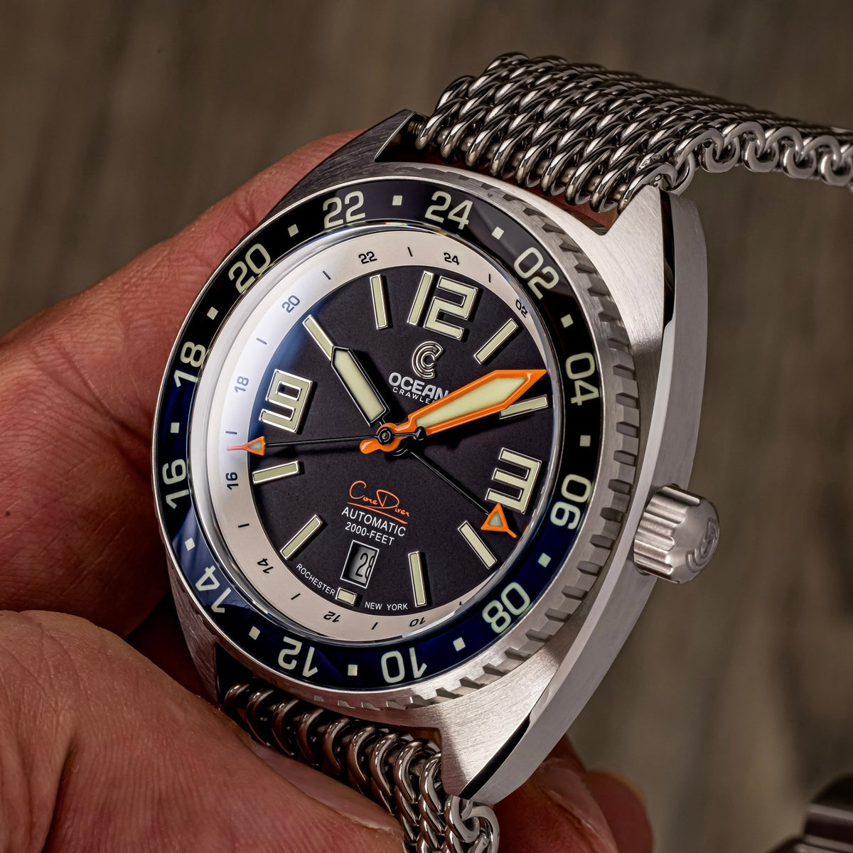 Core Diver GMT – Swiss Automatic - Blue/Black