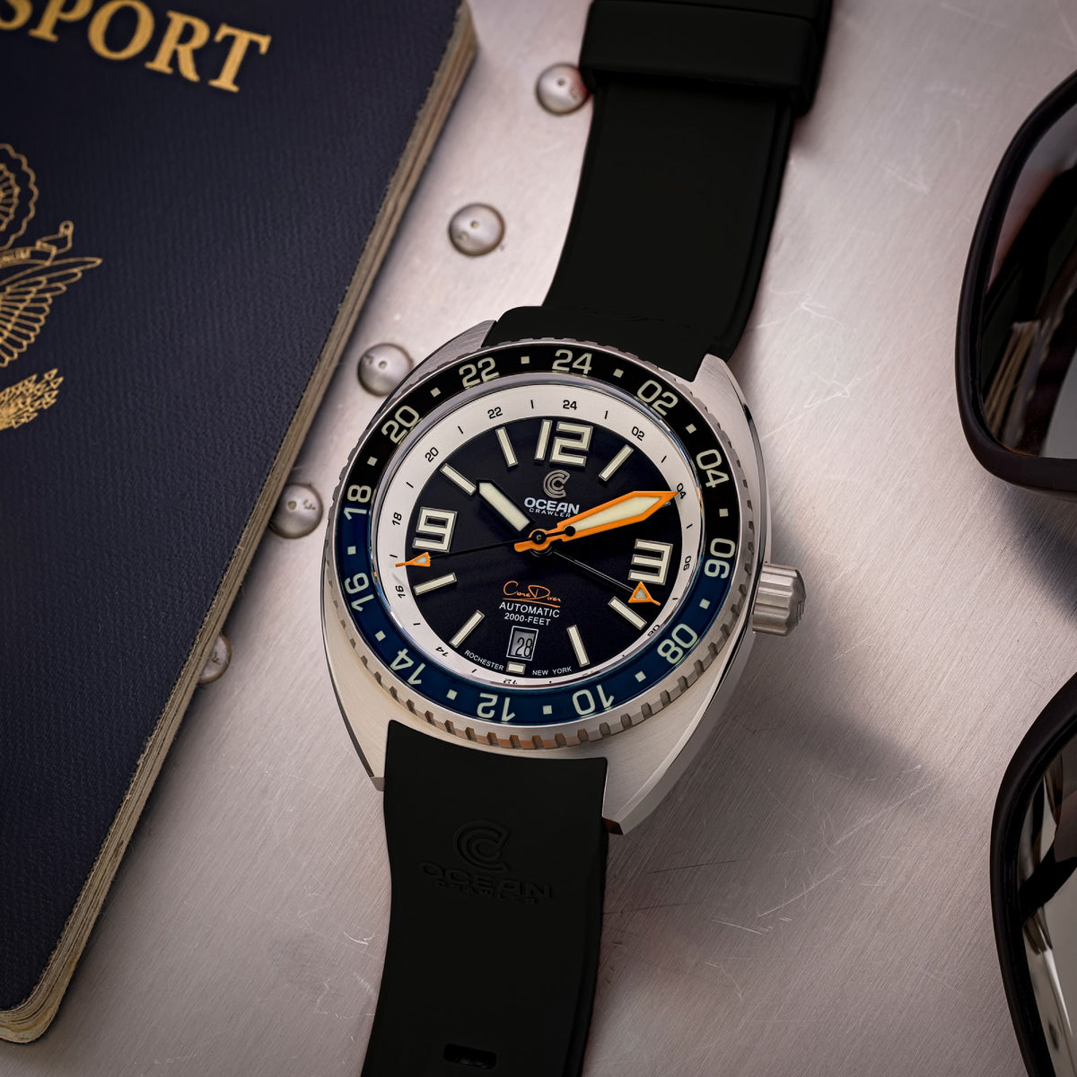 Core Diver GMT – Swiss Automatic - Blue/Black
