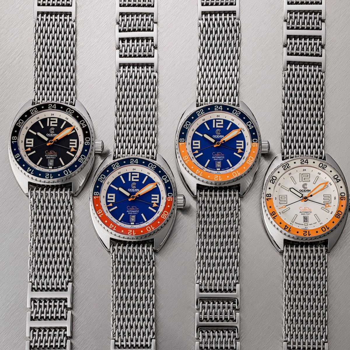 Core Diver GMT – Swiss Automatic - Blue/Orange