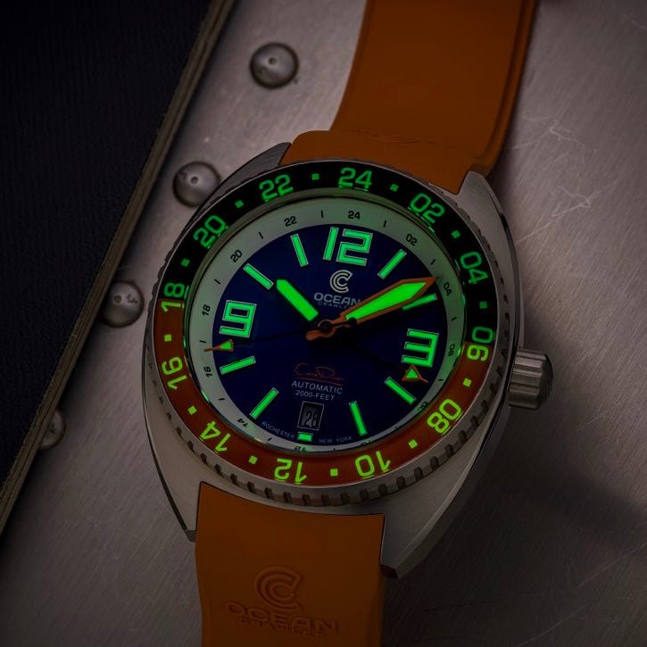 Core Diver GMT – Swiss Automatic - Blue/Orange