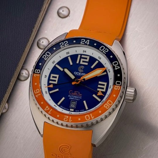 Core Diver GMT – Swiss Automatic - Blue/Orange