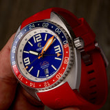 Core Diver GMT – Swiss Automatic - Red/Blue - Ocean Crawler Watch Co.