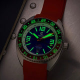 Core Diver GMT – Swiss Automatic - Red/Blue - Ocean Crawler Watch Co.