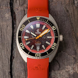 Core Diver - Rubellite Edition - 2 Straps Included! - Ocean Crawler Watch Co.
