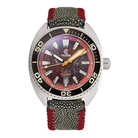 Core Diver - Rubellite Edition - 2 Straps Included! - Ocean Crawler Watch Co.
