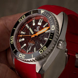 Core Diver - Rubellite Edition - 2 Straps Included! - Ocean Crawler Watch Co.