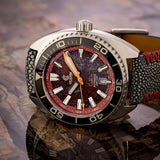 Core Diver - Rubellite Edition - 2 Straps Included! - Ocean Crawler Watch Co.