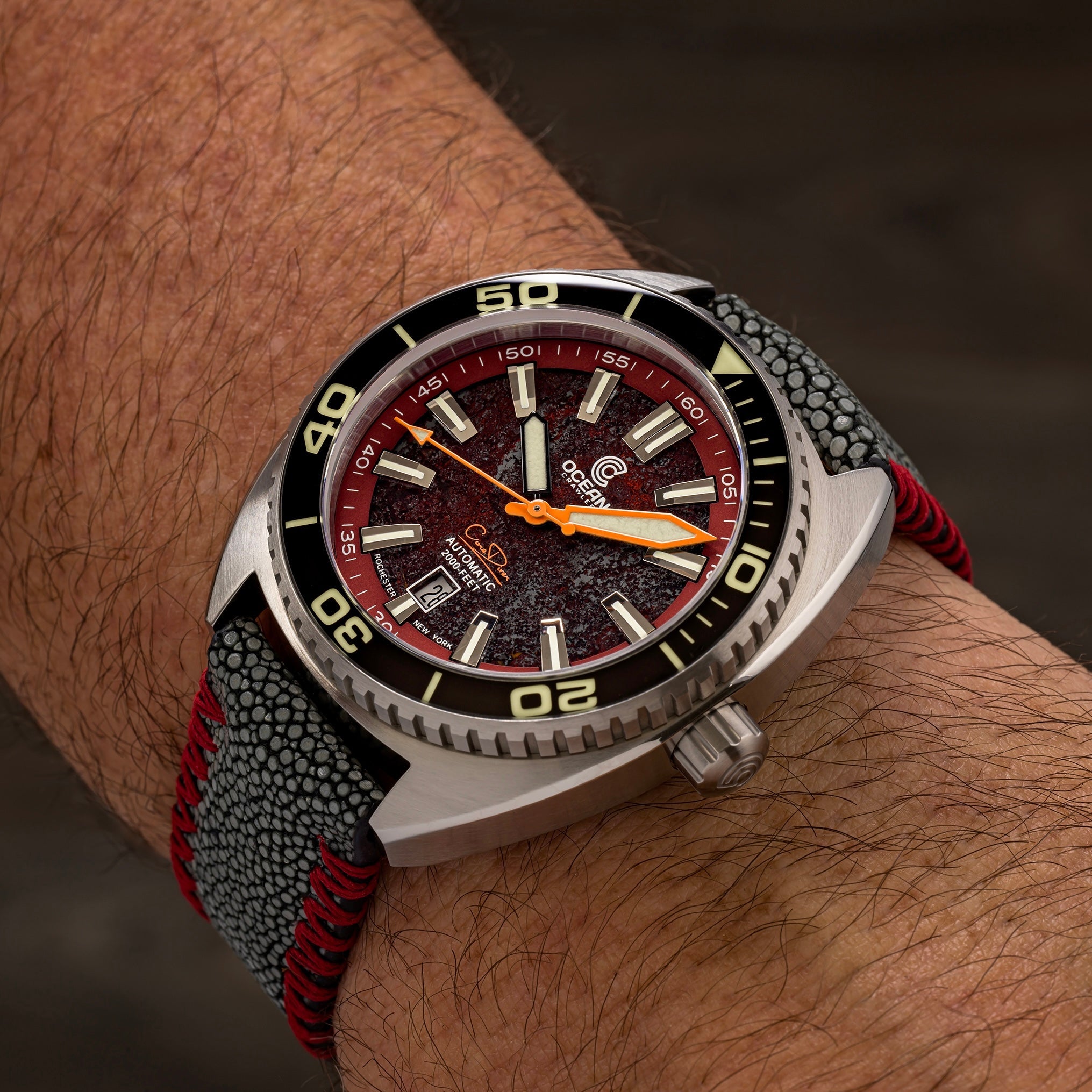 Core Diver Rubellite Edition Automatic Dive Watch LE – Ocean