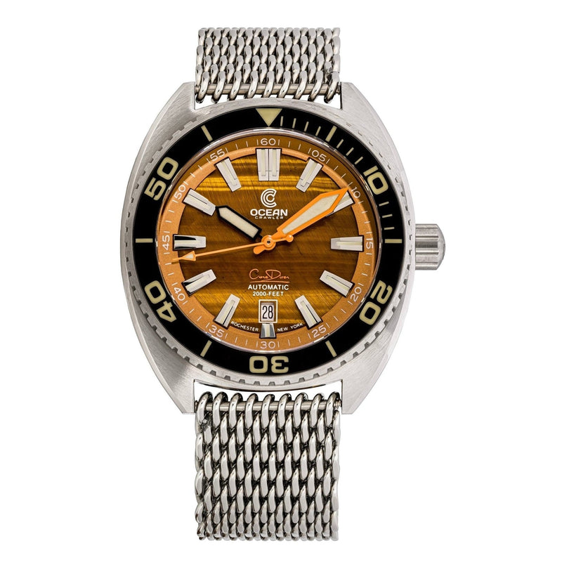 Core Diver - Tiger's Eye Edition - 2 Straps Included! - Preorder - Ocean Crawler Watch Co.