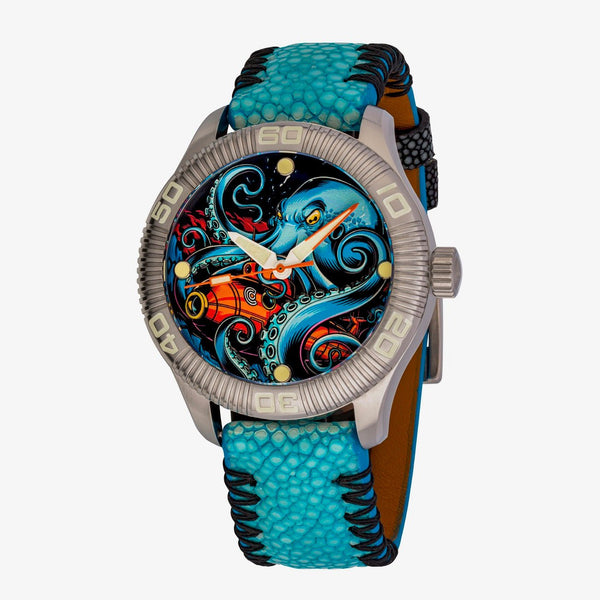 Crawler One - Ceramic - Enamel Dial - Kraken’s Wrath - Ocean Crawler Watch Co.