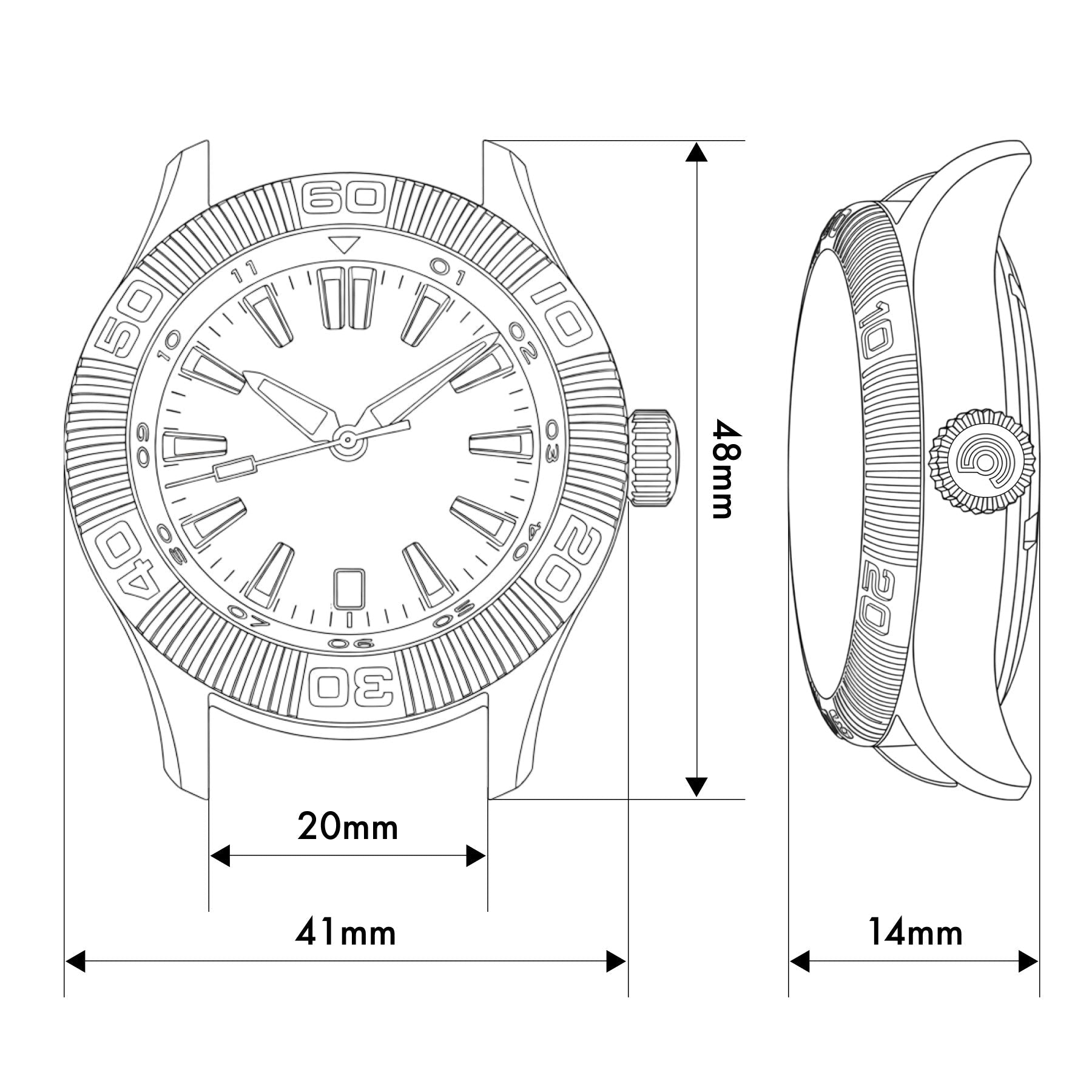 Crawler One - Space Gold LE - Ocean Crawler Watch Co.