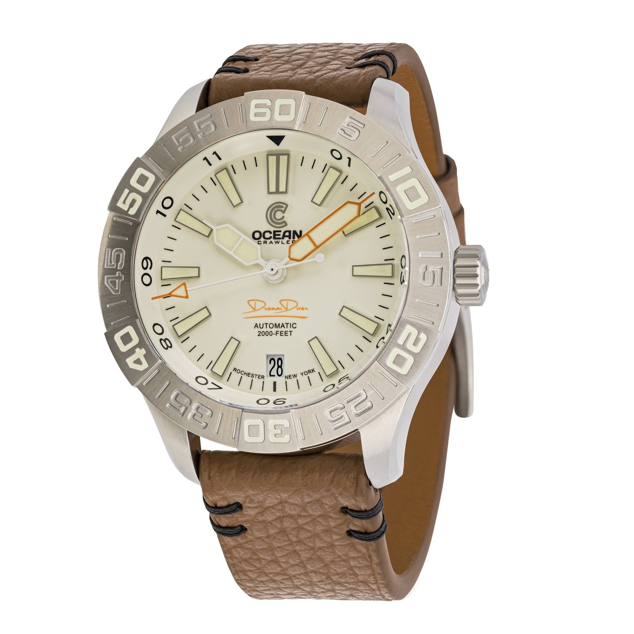 Dream Diver 2025 - Coastal Frost White - Ocean Crawler Watch Co.