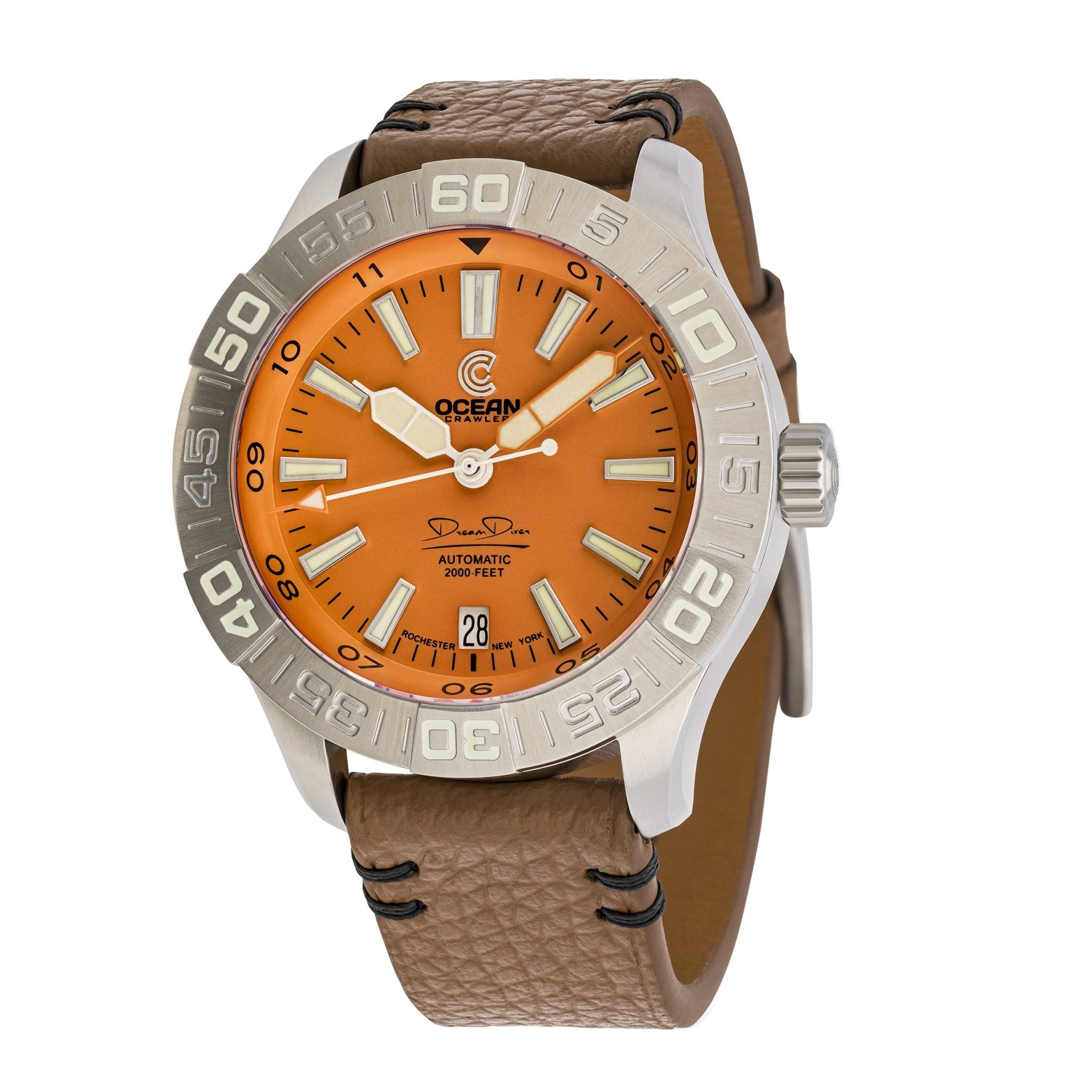 Dream Diver 2025 - Solar Flare Orange - Ocean Crawler Watch Co.