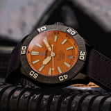 Dream Diver Dark Seas - Orange Reef - Ocean Crawler Watch Co.