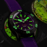 Dream Diver Dark Seas - Twilight Purple - Ocean Crawler Watch Co.