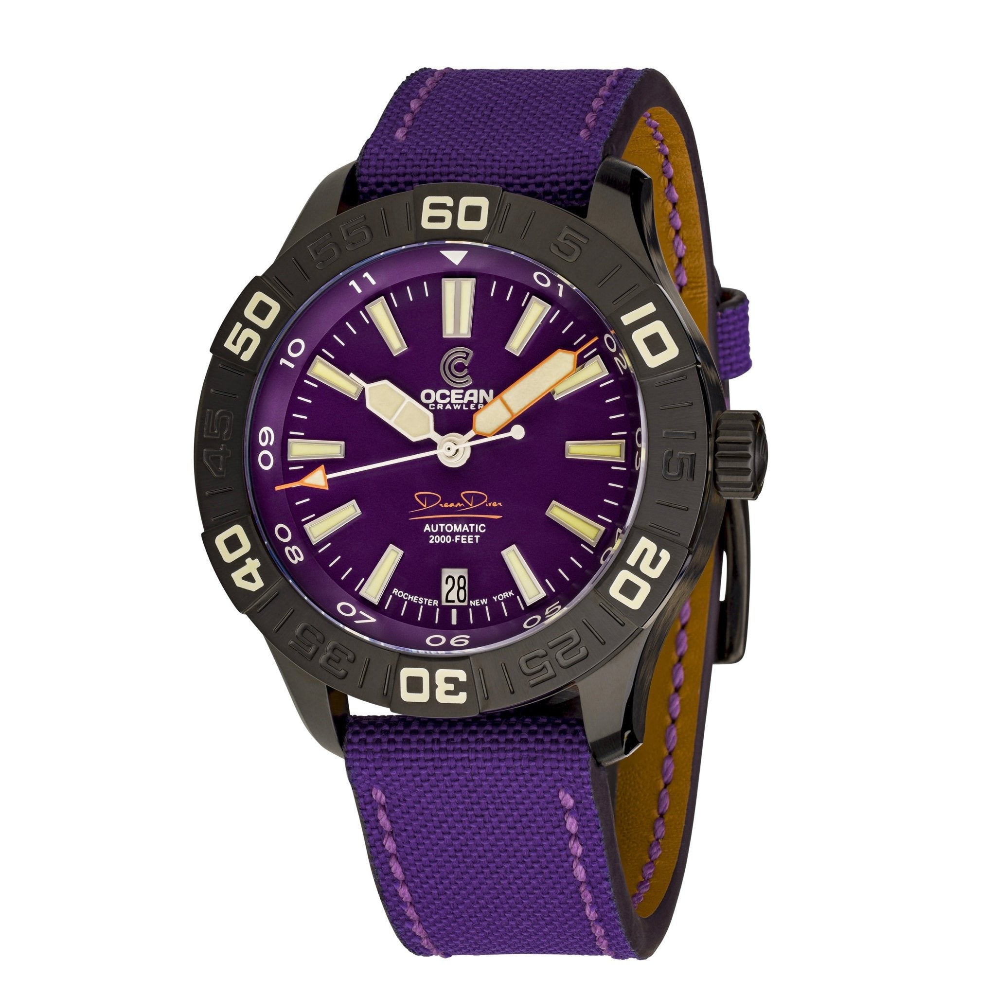 Dream Diver Dark Seas - Twilight Purple - Ocean Crawler Watch Co.