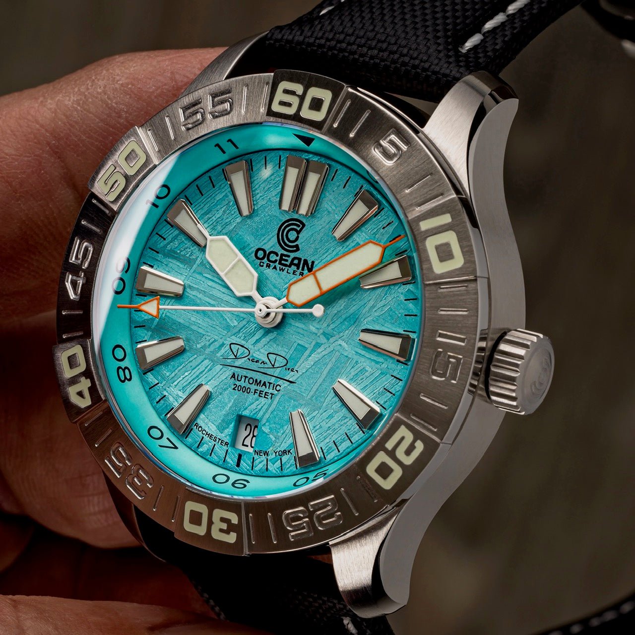 Dream Diver - Polar Ice Meteorite - Preorder – Ocean Crawler Watch Co.